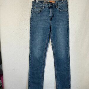Hooey X Rock & Roll Denim Jeans Mens 33x35 Blue Double Barrel Stackable Relaxed